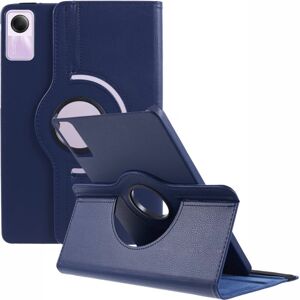 SKALO Xiaomi Redmi Pad SE 360 Litchi Flip Cover - Mørkeblå Dark blue