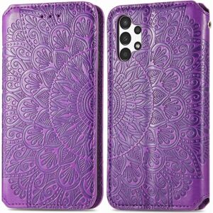 SKALO Samsung A13 4G Mandala Slim Pungetui - Lilla Purple