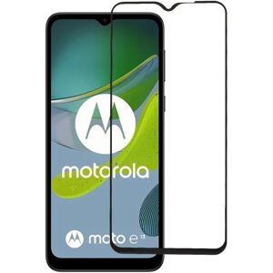 2-PAK SKALO Motorola Moto E13 4G FULL-FIT Hærdet Glas Skærmbesky Black