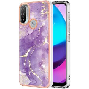 SKALO Moto E20/E30/E40 Marmor TPU etui - Motiv 3 Multicolor