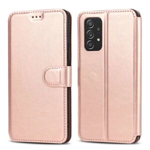 SKALO Samsung A53 5G Premium Cut Flip Cover - Rosa guld Pink gold