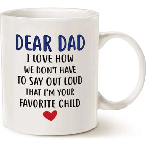 Sjovt kaffekrus til far, kære far, jeg er dit yndlingsbarn kaffekrus, bedste Bir