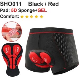 Åndbare cykelshorts Cykelundertøj Gel Pad - Perfet Red 2XL