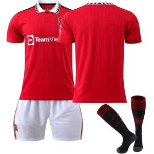 22-23 Ny Manchester United-trøje Fodboldtrøje W - Perfet Unnumbered Kids 20(110-120CM)