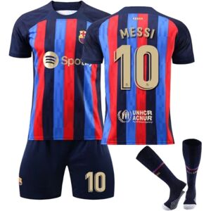 Barcelona Home Børn/Voksen fodboldtrøje nr. 10 - Perfekt Messi kids 20(110-120cm)