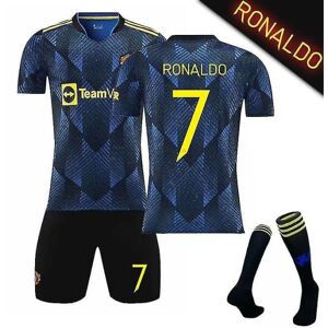 United Champions League-version to udebane Cristiano Ronaldo-trøje nr. 10 Rashford Dark Blue_1 CNMR - Perfet Kid24(130-140cm)