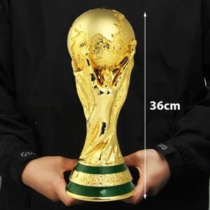 World Cup Soccer Trophy Resin Replica Trophy Model Soccer Fan 36cm