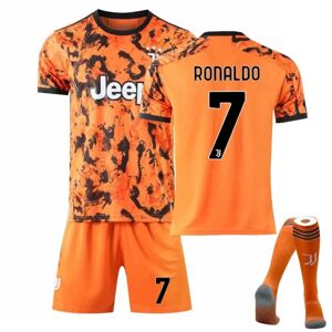 Børn/voksne Juventus Home & Set Fodbold Fodboldsæt - Perfet RONALDO-7-orange 28