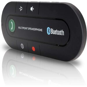 Håndfri bil Bluetooth solskærm Håndfri bilsæt bagpå Kompatibel med Iphone, Samsung til GPS, musik, opkald - Perfet