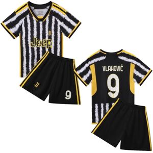 Vlahovic No.9 Jerseysæt Juventus Træningsskjortedragt til børn Drenge Sæson 2023-24 - Perfet Size 18