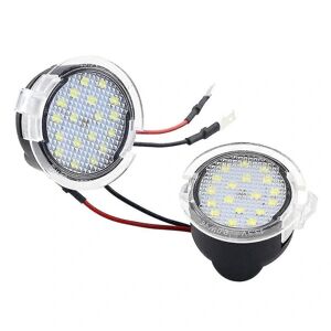 2 stk 18 led under spejlpuddle lys til Ford Mondeo S-Max Edge Explorer F-150