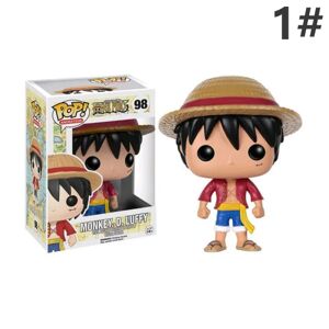 HEET 1 stk Anime One Piece figur Luffy pr Brook Usopp figurdukke 1#