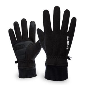 HEET Mænd Vinter Touch Handsker Mænd Plus Velvet Thicken Driving Warm Black