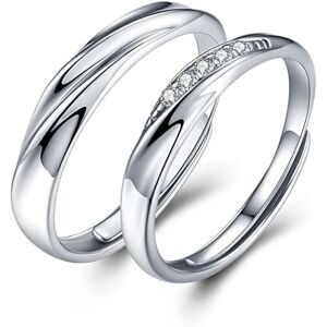 Endless Love Parringe Sølv 925 Justerbare Ringe (par)