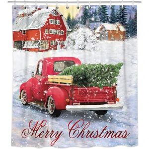 Tree Christmas bruseforhæng, vintage rød lastbil stof bruser
