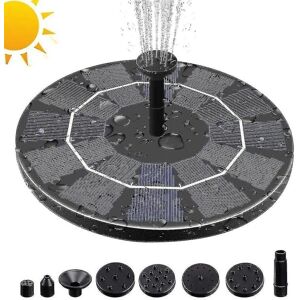 3,0w Solar Fountain Pumpe Til Fuglebad Med 3,7V 1200mah Batteri Backup, Fritstående Bærbar Flydende Solar Powered Vandfontæne Pumpe F