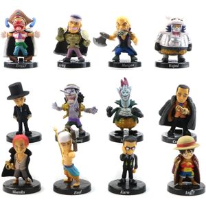 Jettbuying 12 Stk/Sæt Monkey D. Luffy Nami Boa Hancock Roronoa Zoro Action Multicolor Onesize