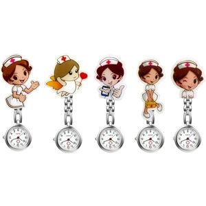 5 stk silikone sygeplejerske ur tegneserie anime sygeplejerske ur børn Qu