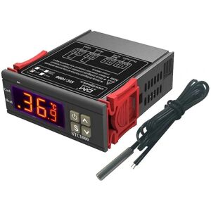 STC-1000 temperaturregulator, 12V 10A multifunktions digital termostat med NTC-sonde til gæringsluge, opvarmning og køling