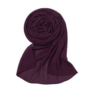 Langt muslimsk tørklæde Hovedtørklæde MØRK LILLA dark purple