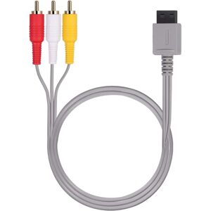 6 fod Wii/Wii U AV-kabel, 1,8 m guldbelagt RCA Retro-Audio standard kompositkabel til Nintendo Wii Wii U