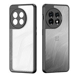 Klar taske til Oneplus 12, ikke-gulnende anti-ridse ultra tynd pc mat bagcover Blød Tpu bumper stødsikkert cover Black For Oneplus 12