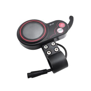 Qs-s4 48v-60v Thumb Throttle Lcd Display Meter For Zero 8 9 10 8x 10x Elektrisk Scooter 6pin Display Black
