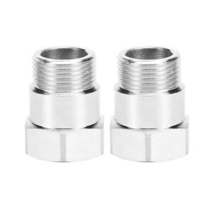 2 stk O2 Oxygen Sensor Test Pipe Extension Extender Adapter Spacer X 1,5 (1) prop Silver