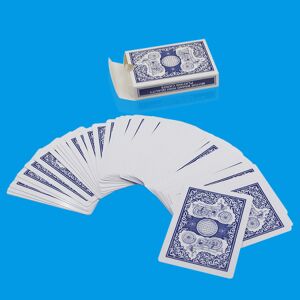 Pokerstørrelse standardindeks, 2 dæk - 1 blå og 1 rød til blackjack
