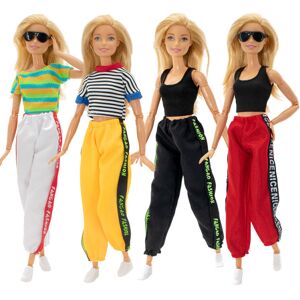 Barbie mode kostume, 4 stk, 4 dukke tilbehør, til børn