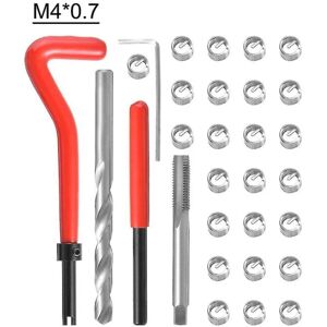 25 stk metrisk gevind reparationsindsatssæt M3 M4 M7 M9 M11 Helicoil Car Pro Coil Tool M11*1,5 M4X0,7