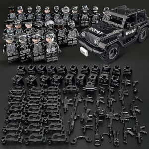 HKWWW Sæt med 22 minifigurer og Jeep Military Series Skurke Minifigurer byggeklodslegetøj[HK]