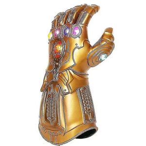 HKWWW Thanos handsker til børn Infinity Gauntlet med Led Light Avengers 4 Cosplay Toy[HK]