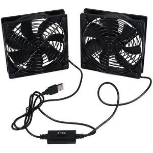 HKWWW 120 mm 5v usb-drevne pc-routerblæsere med hastighedskontrol Høj luftstrøm køleventilator til routertilstand[HK] As shown