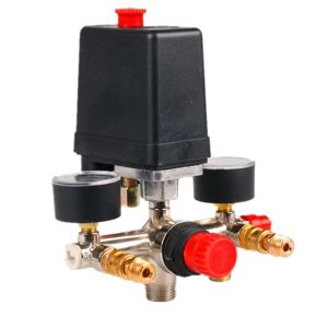 90-120psi luftkompressor manifoldregulator måler Tryk Holdbar kontaktkontrol