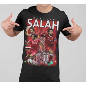 Highstreet Salah - Liverpool Sort T-shirt 140cl 9-11år