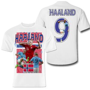 Highstreet Erling Haaland Norge Manchester City t-shirt sportstrøje 140cl 9-11år