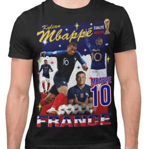 Highstreet Mbappe Sort 10 t-shirt Frankrig stil WC 140cl 9-11 år