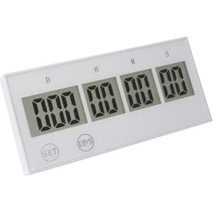 999 dages nedtællingsur Elektronisk digital timer HVID White