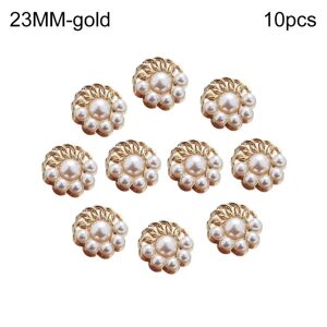 Perleknapper Skjorteknapper GULD 23MM10STK 10STK gold 23MM10pcs-10pcs