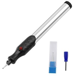 Elektrisk Micro Pen Gravering Pen SØLV silver