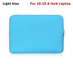 Laptoptaske Sleeve Laptoptaske Cover LYS BLÅT TIL 15-15,6 TOMMER light blue For 15-15.6 inch