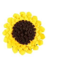 Hundesnuffelmåtte Sunflower Shape Treat Foraging Yellow