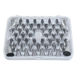 52 stk Piping Tips Sæt Rustfrit stål Frosting Tips Kage 52 pcs