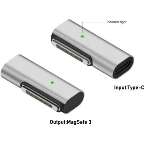 Type-C hun til Magsafe 3 konverter USB-C magnetisk adapter Side Bend