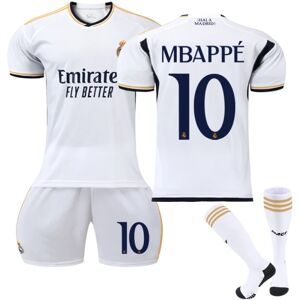 23-24 Real Madrid Hjemmefodbolddragt nr. 10 Mbappé Adult XS