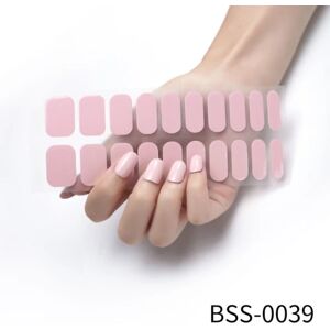 20 STK Semicured Nail Wraps Nail Gel Polish Strips BSS-0039 BSS-0039