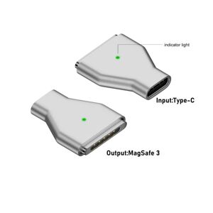Type-C hun til Magsafe 3 konverter USB-C magnetisk adapter Straight
