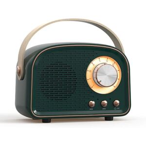 Mini Radio Bluetooth Højttaler MØRKEGRØN Dark Green