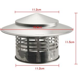 Skorstenshætte Ventileret Regnhætte 110MM 110mm